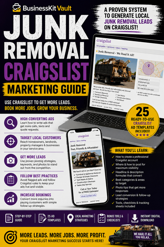 Junk Removal Craigslist Marketing Guide