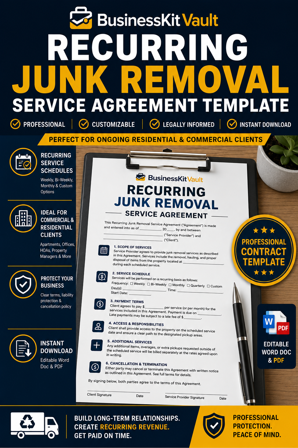 Recurring Junk Removal Service Agreement