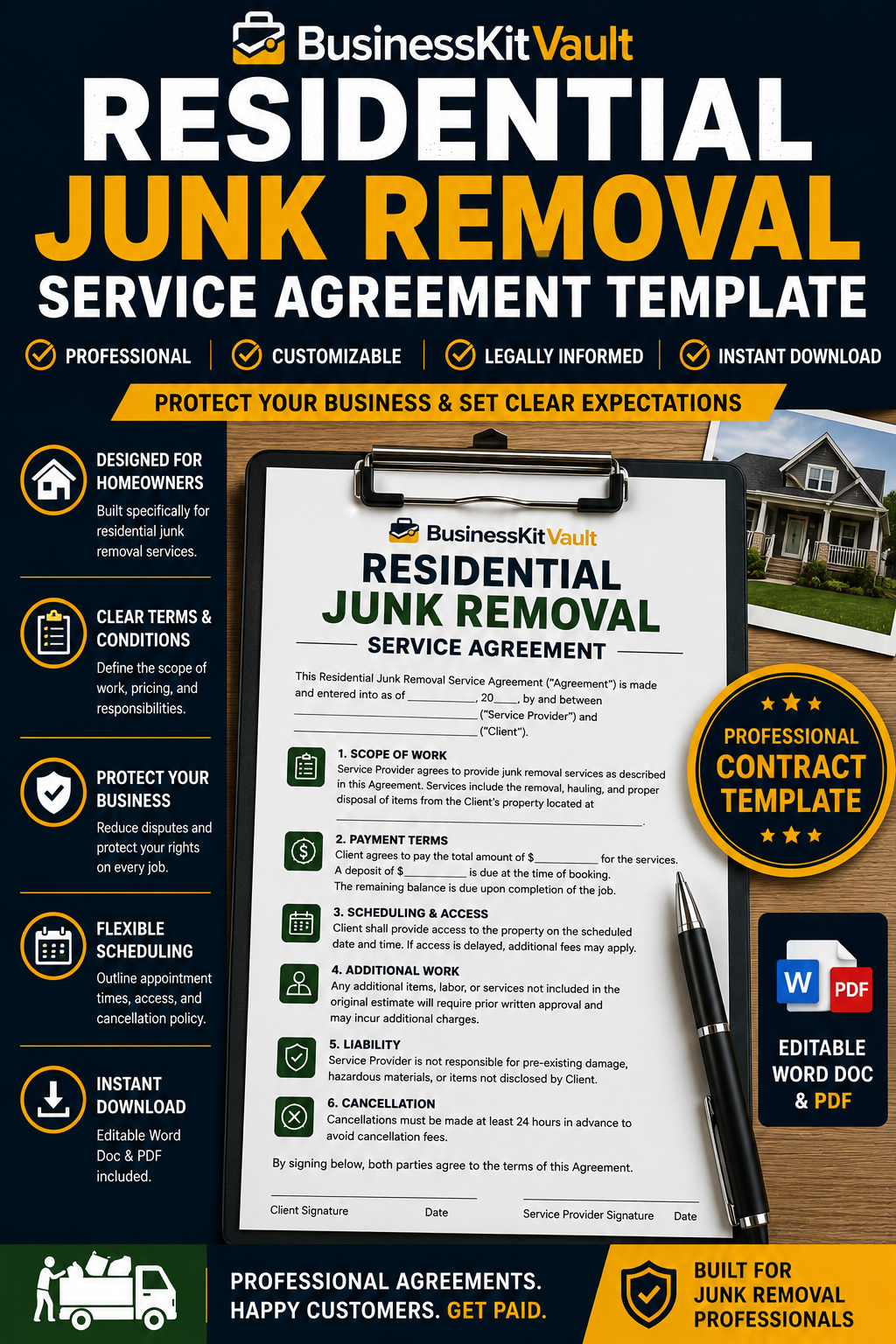 Residential Junk Removal Service Agreement
